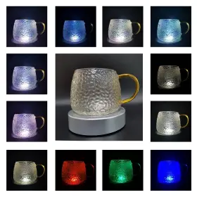 Ld-115 Yvv Led Motorized Rotating Display Stand Crystal Light Lamp Base 3d Glass #2