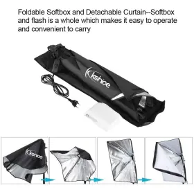 Yyao 746297390171 Photography Lighting Kit 2 Softbox 135 W Light Bulbs Studio #3