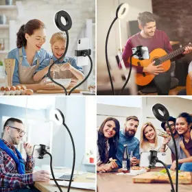 Z Fashion 754111110881 Universal Selfie Ring Light With Flexible Mobile Phone Holder Lazy Bracket De #2