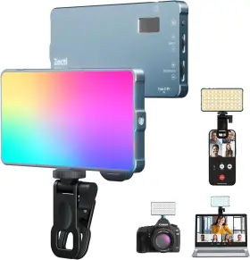 Zecti 313057187199 Selfie Light 96 Led Phone With Metal Hotshoe And Clip 2500k-8000k Rech
