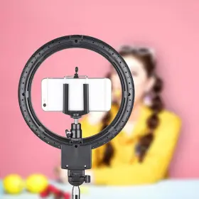 Zehuoge 689739645906 8 Inch Led Ring Light With Tripod Stand Rotatable Phone Holder And Remote Controller & #2
