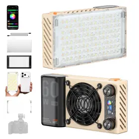 Zhiyun 12112-0021 Fiveray M60 Ultra Rgb 60w 2500-10000k Pocket Led Video Light Photography