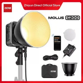 200w Zhiyun 191493004658 Molus G200 Cob Video Light Led Photography Lighting App Control