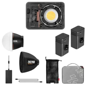 C040056am1 Zhiyun Plx105 Molus X60 60w Bi-color Cob Led Light Pro Kit With 9.5ft Stand #2