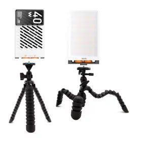 Fc-sp10 Zhiyun Gimbals K537 Fiveray M40 Powerful 40w Pocket Led Light 2 Pack With Tripod Bundle