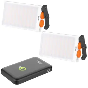 Zhc040005g2b Zhiyun Fiveray M40 40w Bi-color Pocket Led Light With 10000mah Portable Power Ba