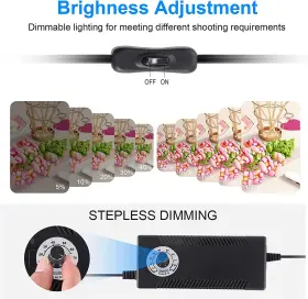 Zkeezm 313098686637 Photo Studio Light Box Photography 32 Inch X32 With 210 Leds And 6 Colors Backdrops #2