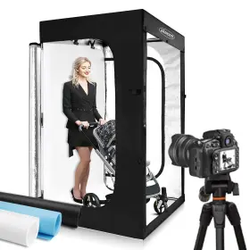 Zkeezm 740207223238 Professional Photography Studio Led Dimmable Large Shooting Tent 47x39x78 Lar