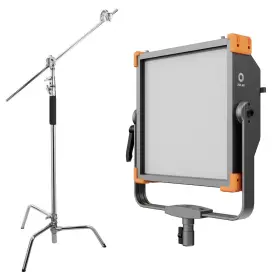 T03202 Zolar Toliman 30c 250w Bi-color Led Light Panel With 10ft Turtle Base C-stand