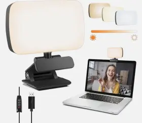 Ff8155c1-42 Zoom Pidinuk Rechargeable Led Selfie Light Video Conference Clip On Laptop Phone