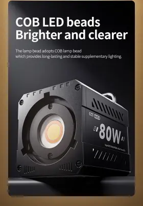 Zu-80 Zu80 Luz Led Para Video Cob Bicolor Port Til 80w Mini Bowens