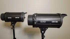 200w Zuma Led100kit-36-2-s Led Video Light Kit With Softbox Umbrella Reflectors And Stands #2