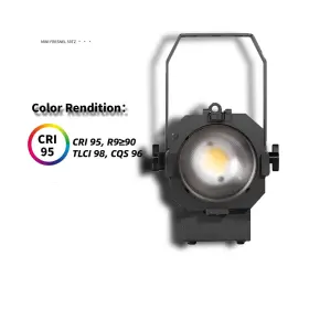 50tz Zvh 768479396856 50w Led Fresnel Spotlight 6500k Manual Zoom Dmx Studio Lights Dimm #3