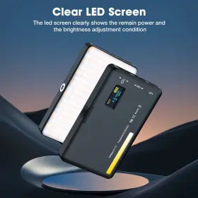Zyrubwoe 740170274138 160 Led Clip-on Cell Fill Light Rechargeable Video Adjustable Color T #2