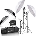 Umbrella Photography Lighting Kit, 200/700W Bulbs, Soft Continuous. Fixed Price $110.99.