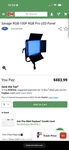 Savage RGB-100P Led Panel Light Bluetooth Professional. Fixed Price $600.00.