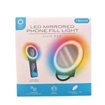 Techiva Led Mirrored Phone Fill Light Vivid Rgb,rechargeable Portable Ring. Fixed Price $9.49.