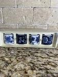 Pier 1 Imports Mandarin Blue White Porcelain Chinoiserie Napkin Rings Set Of 4. Fixed Price $20.00.