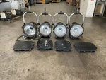 Lot Of Mole-richardson 6641 Led Fresnel Barn Doors Studio Lights Repairs. Fixed Price $1214.99.
