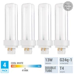 Pack Replace Sylvania 20667 CF13DD/E/841 13W Double Tube 4-PIN G24Q-1 Cool White. Fixed Price $13.29.