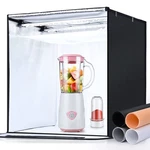 Yesker Photo Box, 20X20X20 Inch Portable Lighting Tent Kit Brightness. Fixed Price $126.14.