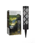 Testrite 4-PACK Solar Bollard Rotating Pathway Light, Steel Lights New. Fixed Price $42.42.