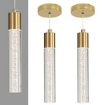 2 Pack Modern Kitchen Island Hanging Light, Gold Led Pendant Lights Fixture, .... Fixed Price $70.57.