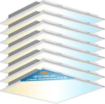 Allsmartlife 2X2 Led Flat Panel Light 8-PACK 40W Dimmable 5CCT #R035. Fixed Price $170.98.