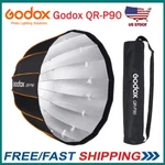 Godox QR-P90 35.4INCH/90CM Parabolic Softbox Bowens Mount Front&inner Diffuser. Fixed Price $119.00.
