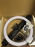 Fugetek 12" Led Light White With Tripod Included, Model FT-RING-10. Fixed Price $13.00.