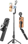Uskeyvision Magnetic Selfie Stick Tripod With Light & Remote, Phone. Fixed Price $30.50.