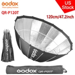 Us Godox QR-P120T 120CM 47.2'' Studio Quick Release Compact Parabolic Softbox. Fixed Price $119.00.