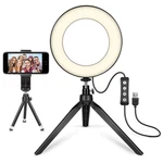 Led Ring Light With Stand For Makeup Photography Video Iphone Selfie Stream. Fixed Price $13.80.
