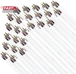 Circle 25-PACK Of Daylight Linear Fluorescent Bulbs F32T8/SP865, 32W, 6500K. Fixed Price $123.43.
