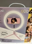 Vivitar 6 Inch Full Color Led Ring Light With Usb Powered Tabletop Tripod. Fixed Price $15.00.