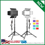 2 Pack Led Video Photography Lighting Kit With 54'' Tripod Stand, Dimmable 5600K. Fixed Price $60.46.