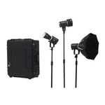Aputure Storm 80C Portable 3 Light Kit With Prolock Hyper Reflector. Fixed Price $2060.00.