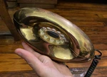 Vntg Atc Genie Phone Tmbf 8300 - Iconic Space Age Design Gold Works. Fixed Price $18.49.
