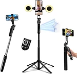 Auto Face Tracking Selfie Stick Tripod For Iphone With Light 360 Rotation That. Fixed Price $75.99.