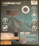 Volkano Insta Series Led Ring Light, Desk Clamp, Phone Holder, Usb Powered. Fixed Price $26.00.