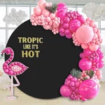 Queendream Round Backdrop Cover 7.2X7.2FT Circle Arch Black. Fixed Price $24.99.