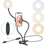 Universal Selfie Ring Light With Flexible Mobile Phone Holder Lazy Bracket De.... Fixed Price $54.29.