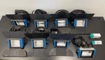 Arri Minicyc 1000W Flood Light L1.82100.A With Barndoors And Halogen Lamps. Fixed Price $400.00.