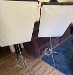 2-CHIMERA Soft Boxes/ring/ribs, 3-TRIPODS, 2-NOVATRON 2100C, Bogen Unipod/head. Fixed Price $250.00.
