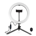 Light Ring Selfie Led Phone Stand Vlogging Holder Dimmable 10.2"+REMOTE. Fixed Price $22.86.