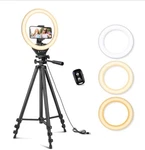 Sensyne 10'' Ring With 50'' Extendable Tripod Stand, Led Circle Lights. Fixed Price $38.99.
