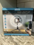 Vlogging -bower 10" Tabletop Led Ring Light Adjustable Ball-head Tripod Stand. Fixed Price $16.40.