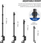 Neewer TL253A Table Top Stand With CR221A Auxiliary Holding Arm Camera Mount. Fixed Price $35.00.
