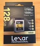 Lexar Media LCXEXPR128G-RNENG Flash Memory 128GB Pro Cfexpress Typeb Card Gold. Fixed Price $218.00.