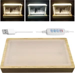 Adjustable Crystal Light Display Base For Art Glass 5.9 Inch, Usb 1 Pack. Fixed Price $31.08.